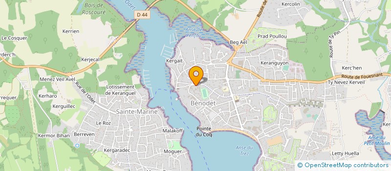 localisation de l'entreprise MOC  BENODET