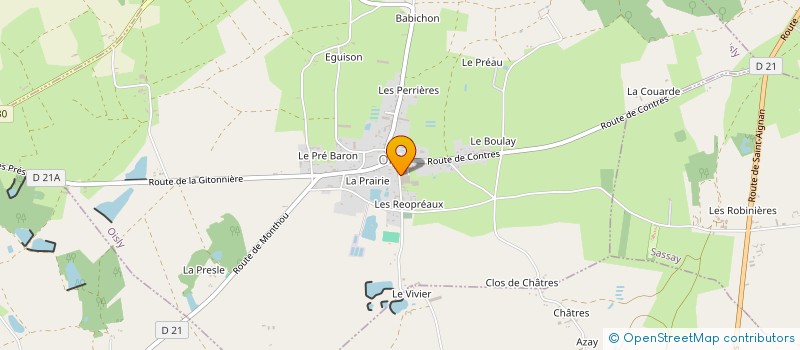 localisation de l'entreprise MOC BARIL  OISLY