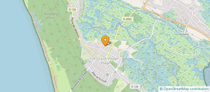 localisation de l'entreprise MOCA  LE GRAND-VILLAGE-PLAGE