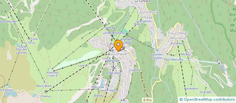 localisation de l'entreprise MOCA à COURCHEVEL