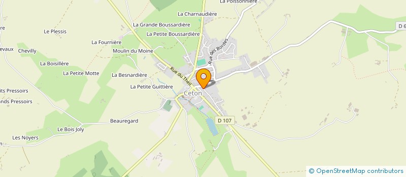 localisation de l'entreprise MOCA à CETON