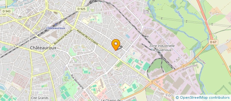 localisation de l'entreprise MOCA à CHATEAUROUX