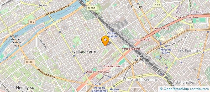 localisation de l'entreprise MOCA à LEVALLOIS-PERRET