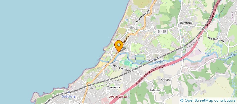 localisation de l'entreprise MOCA BATIMENT  BIDART