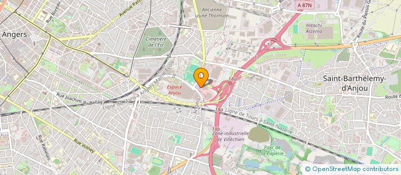 localisation de l'entreprise MOCA DISTRIBUTION  ANGERS