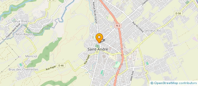 localisation de l'entreprise MOCAM à SAINT-ANDRE