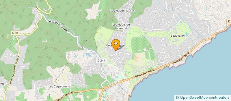 localisation de l'entreprise MOCAS à GRIMAUD