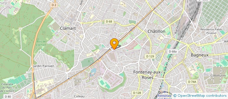 localisation de l'entreprise MOCC  CHATILLON