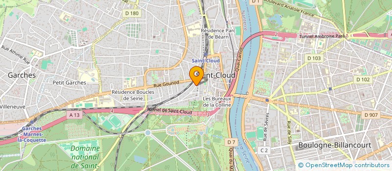 localisation de l'entreprise MOCCIA IMMOBILIER à SAINT-CLOUD