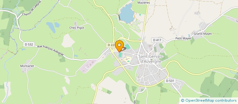 localisation de l'entreprise MOCCOS MOTORIX  SAINT-GERVAIS-D'AUVERGNE