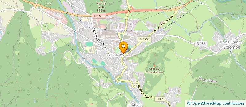 localisation de l'entreprise MOCELLIN / DENAIX  FAVERGES-SEYTHENEX