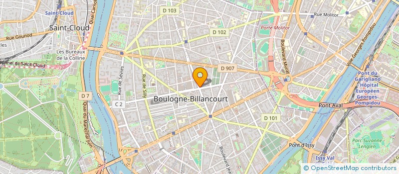 localisation de l'entreprise MOCILIS  BOULOGNE-BILLANCOURT