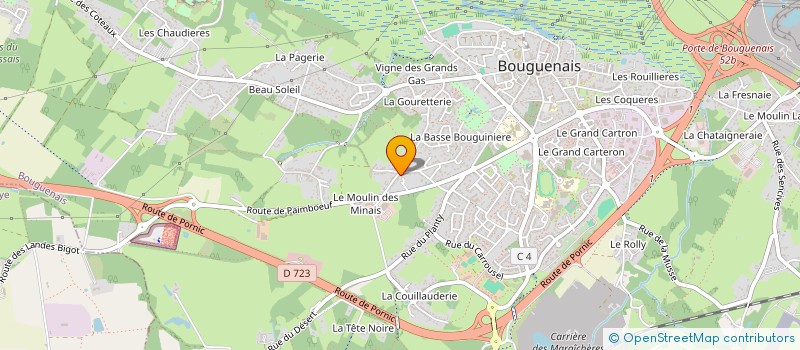 localisation de l'entreprise MOCKY ET CIE à BOUGUENAIS