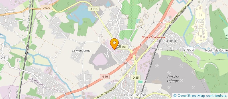 localisation de l'entreprise MOCLO à LA COURONNE