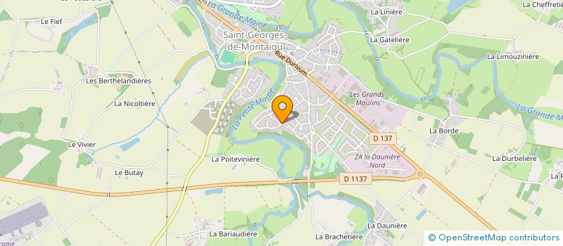 localisation de l'entreprise MOCQUET ERIC PLATRERIE à MONTAIGU-VENDEE