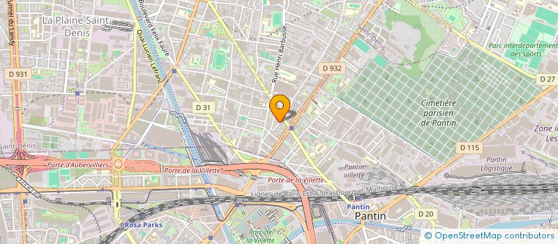 localisation de l'entreprise MOD 2000 à AUBERVILLIERS