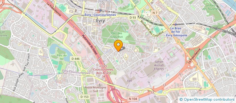 localisation de l'entreprise MOD  EVRY-COURCOURONNES