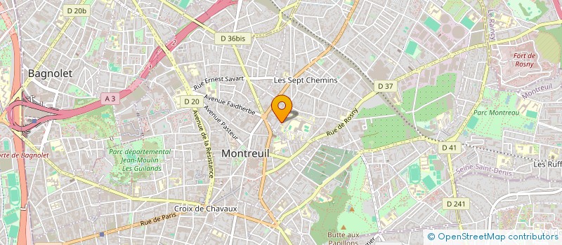 localisation de l'entreprise MOD'ARGILE à MONTREUIL