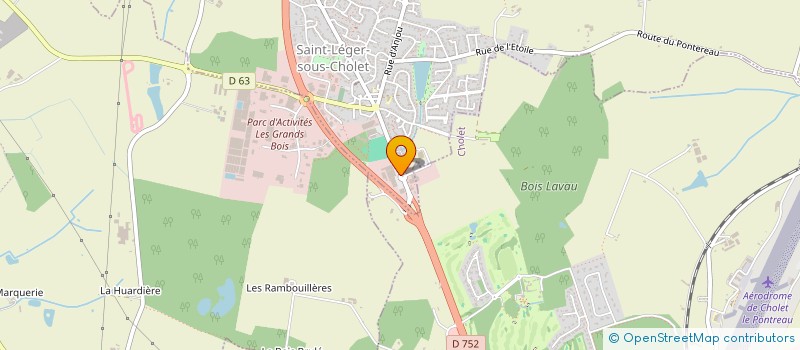 localisation de l'entreprise MOD AUTO  SAINT-LEGER-SOUS-CHOLET