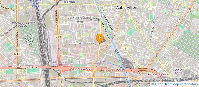 localisation de l'entreprise MOD'AVENIR  AUBERVILLIERS