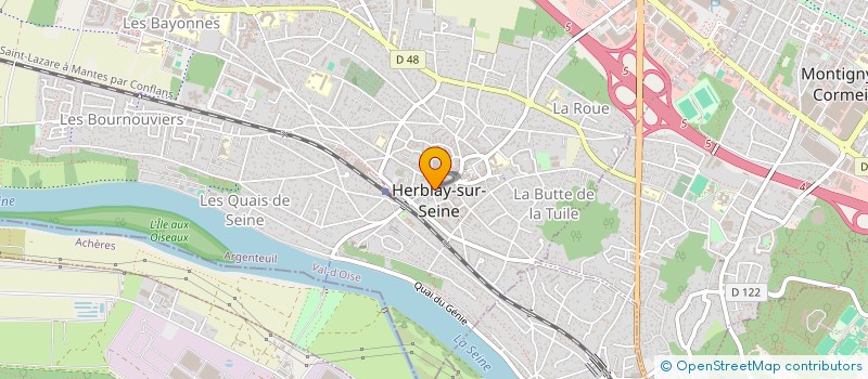 localisation de l'entreprise MOD' CHAUSSURES à HERBLAY-SUR-SEINE