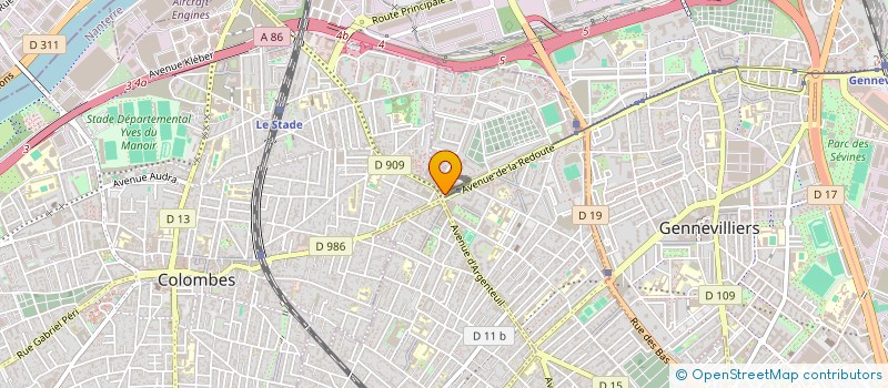 localisation de l'entreprise MOD' CHIC  ASNIERES-SUR-SEINE