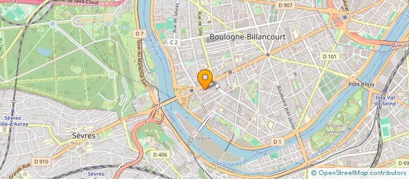 localisation de l'entreprise MOD@DOM  BOULOGNE-BILLANCOURT