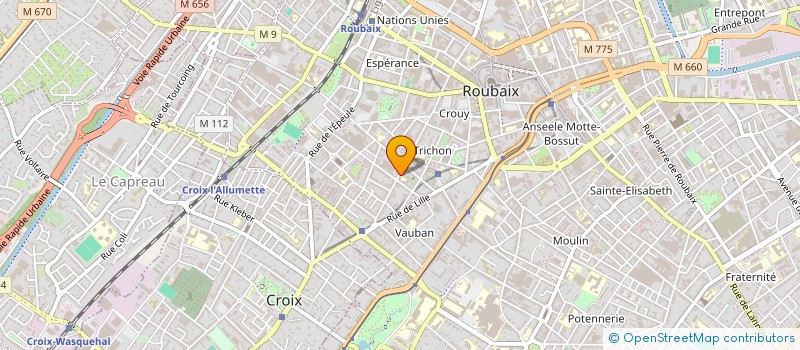 localisation de l'entreprise MOD'ECLAIR à ROUBAIX