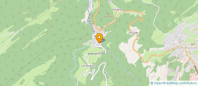 localisation de l'entreprise MOD'ECORATION PLATRERIE - PEINTURE à PREMANON