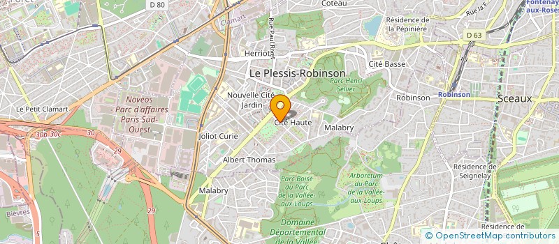 localisation de l'entreprise MOD'ELLE  LE PLESSIS-ROBINSON