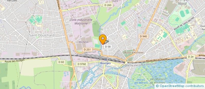 localisation de l'entreprise MOD'ELLE CREATION  BOURGES