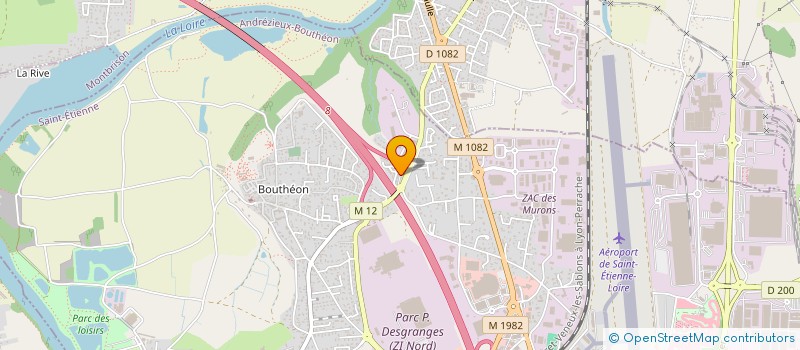 localisation de l'entreprise MOD'ELLES  ANDREZIEUX-BOUTHEON