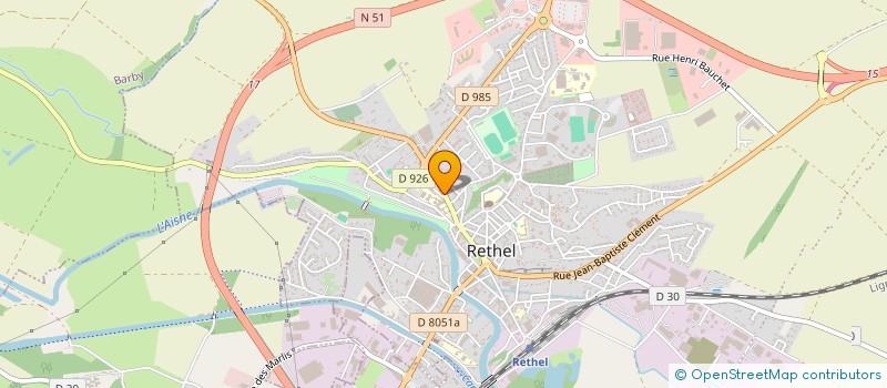localisation de l'entreprise MOD'GRIFF à RETHEL