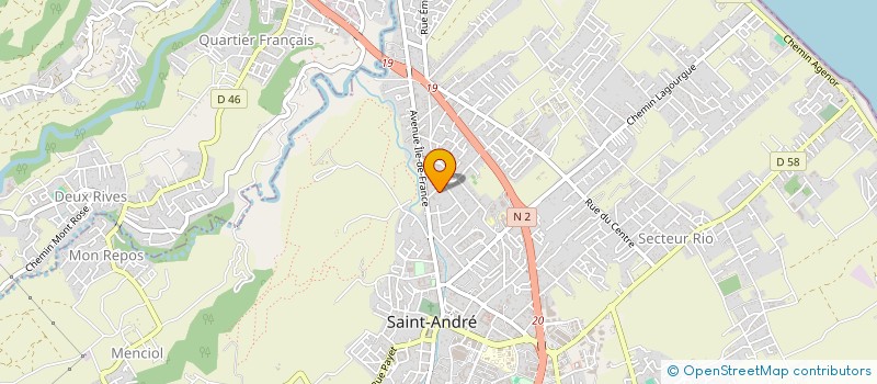 localisation de l'entreprise MOD IMMO 974 à SAINT-ANDRE