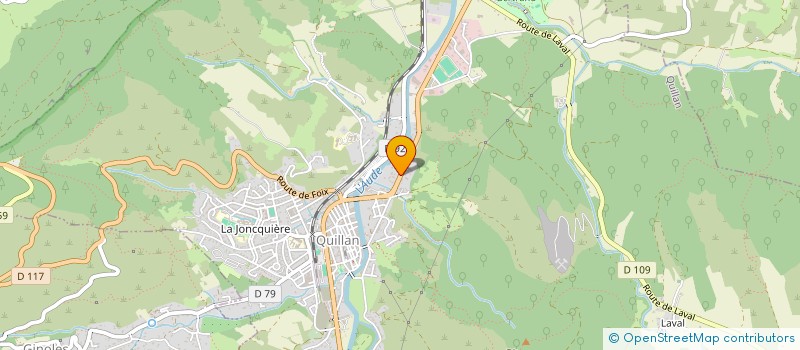 localisation de l'entreprise MOD INVEST à QUILLAN