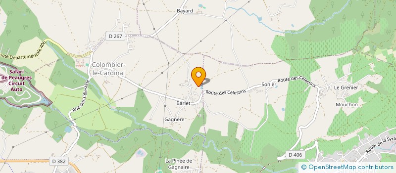 localisation de l'entreprise MOD'L  COLOMBIER LE CARDINAL