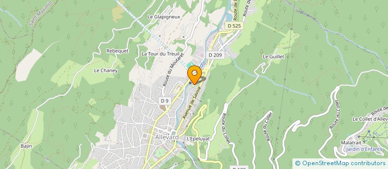 localisation de l'entreprise MOD'LC  ALLEVARD