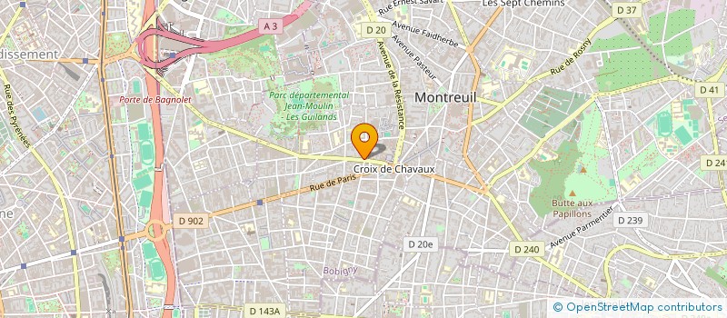 localisation de l'entreprise MOD MONDE à MONTREUIL