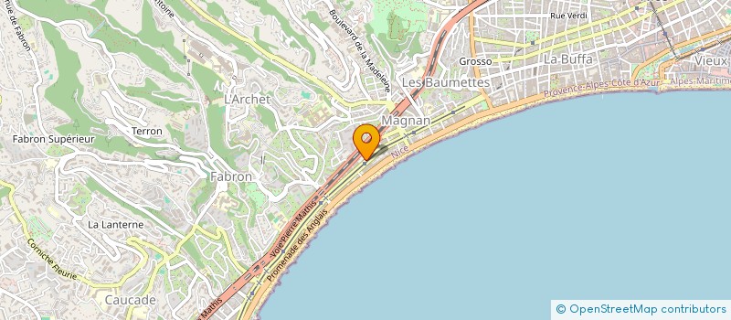 localisation de l'entreprise MOD'N COIFFURE à NICE