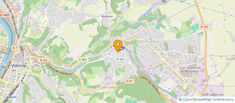 localisation de l'entreprise MOD'OPTIC à VIENNE