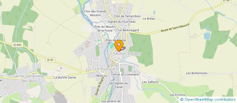localisation de l'entreprise MOD'R à CHATILLON-COLIGNY