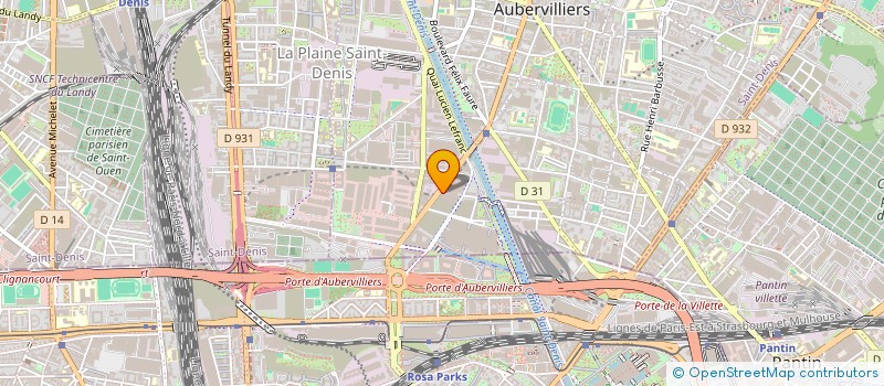 localisation de l'entreprise MOD.STYLE  AUBERVILLIERS