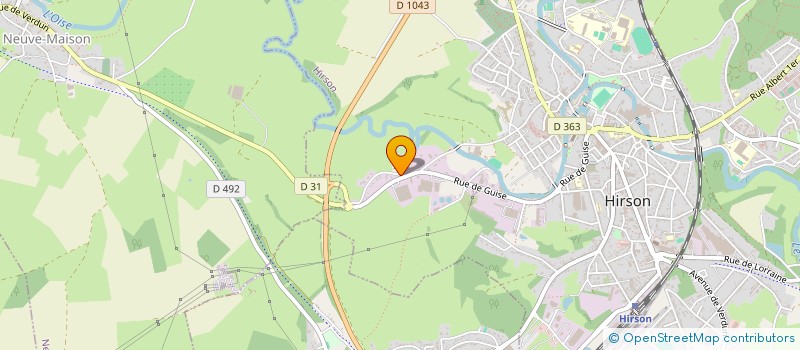 localisation de l'entreprise MODA  HIRSON