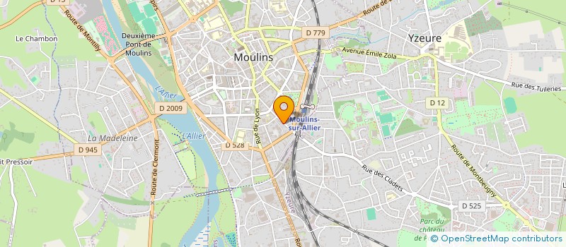 localisation de l'entreprise MODA à MOULINS