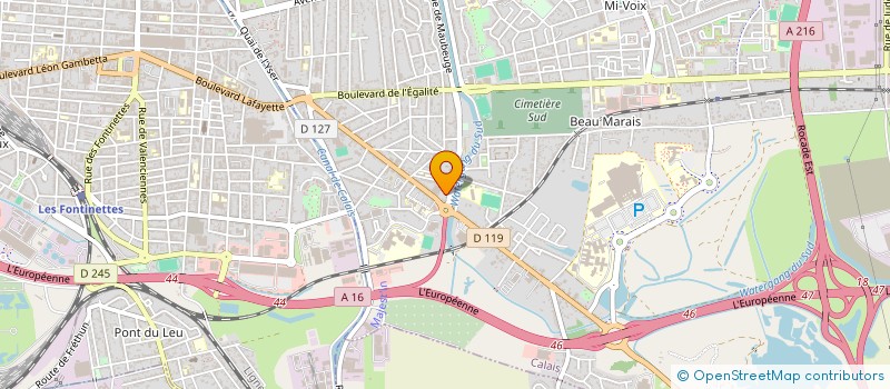 localisation de l'entreprise MODA  CALAIS