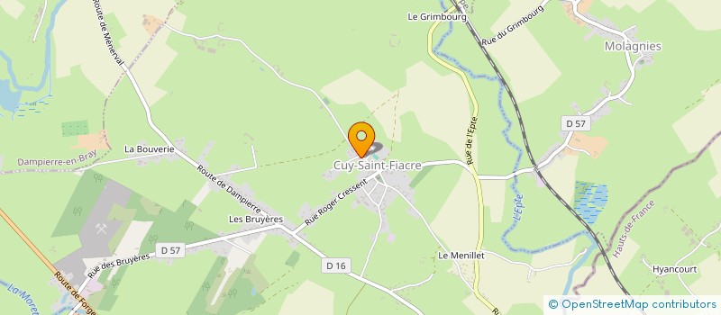 localisation de l'entreprise MODA CHARPENTE  CUY-SAINT-FIACRE