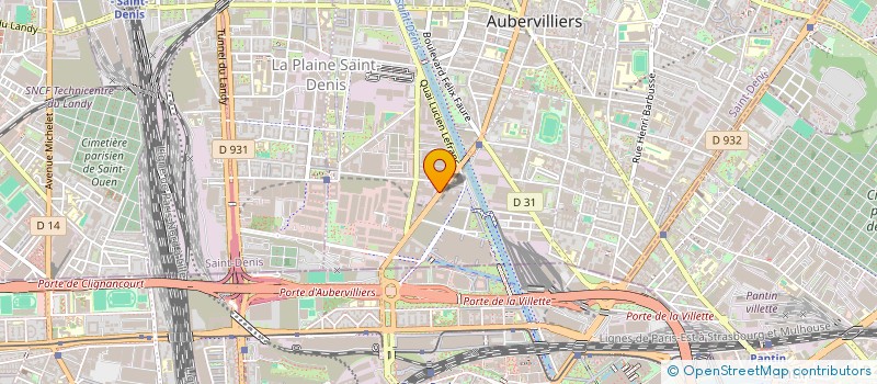 localisation de l'entreprise MODA EVOLUTION  AUBERVILLIERS