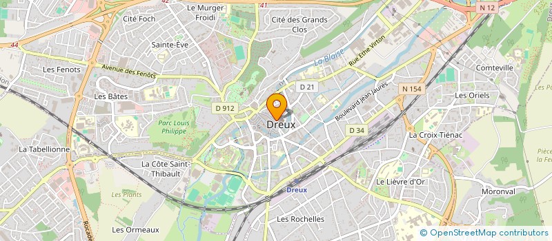 localisation de l'entreprise MODA MODE à DREUX