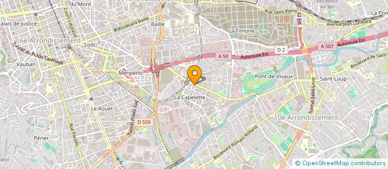 localisation de l'entreprise MODACOM 26 à MARSEILLE