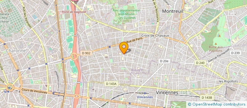 localisation de l'entreprise MODAFUSION à MONTREUIL